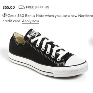 NEW black converse size 6